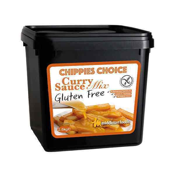 GLUTEN FREE CHIPPIES CHOICE CURRY SAUCE 2.5kg MIDDLETON FOODS