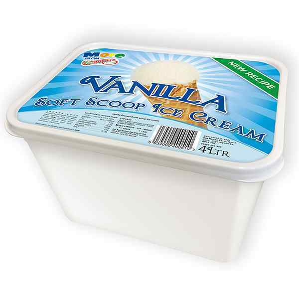 GRANELLI'S VANILLA ICE CREAM  6x4lt
