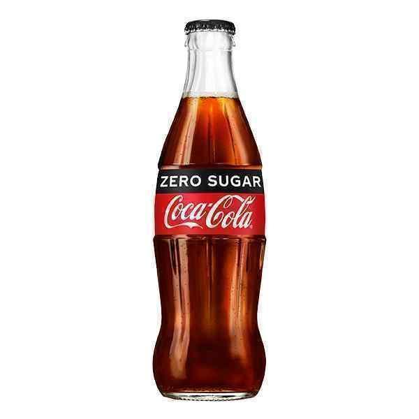 GLASS COKE ZERO BOTTLES 24 x 330ml