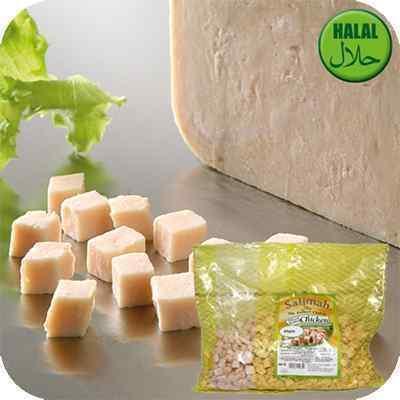 HALAL SALIMAH DICED PLAIN CHICKEN  1x1kg