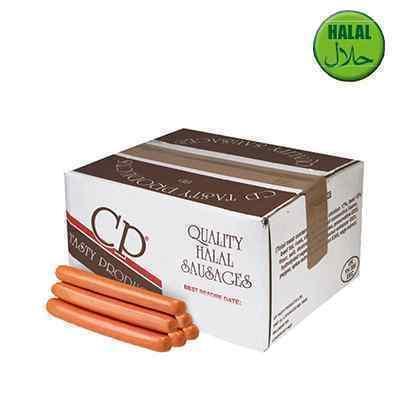 CP HALAL (BR/T)  BEEF SAUSAGES 4's  4.54kg