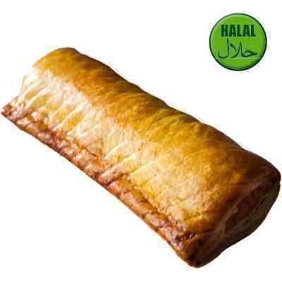 HALAL JUMBO 7" SAUSAGE ROLLS WRAPPED 1 x 24